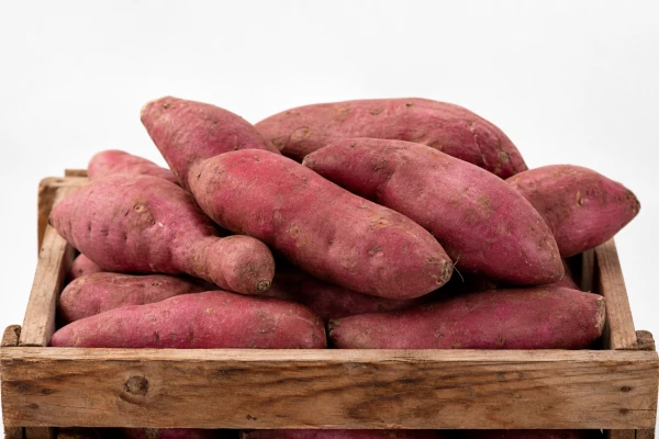Fresh sweet potatoes